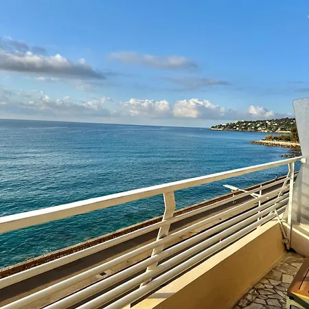 Casa Sud Menton - Bord De Mer - Vue Mer Panoramique Plage Promenade En Bas - Terrasse - Wifi - Appt Entierement Renove Apartment